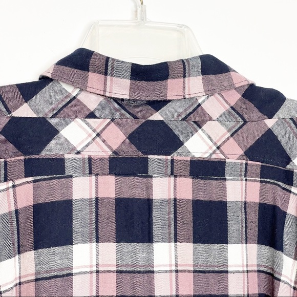 Orvis Black & Pink Plaid Flannel Shirt (M) - Picture 5 of 8